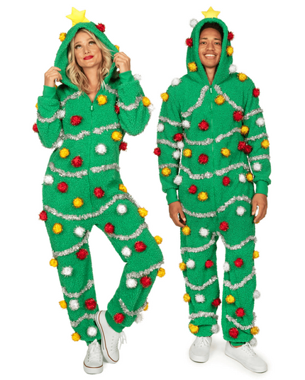 Matching Oh Christmas Tree Couples Jumpsuit