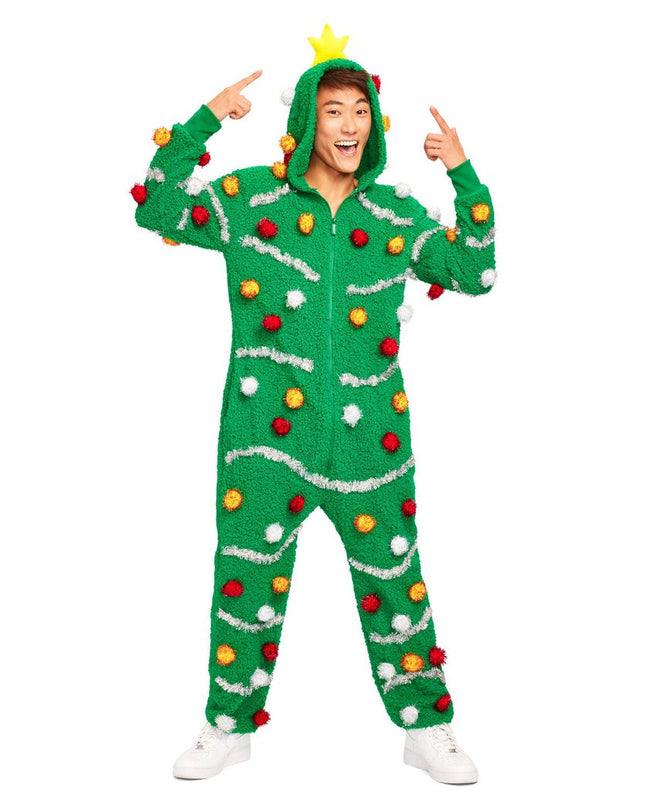 Matching Oh Christmas Tree Couples Jumpsuit