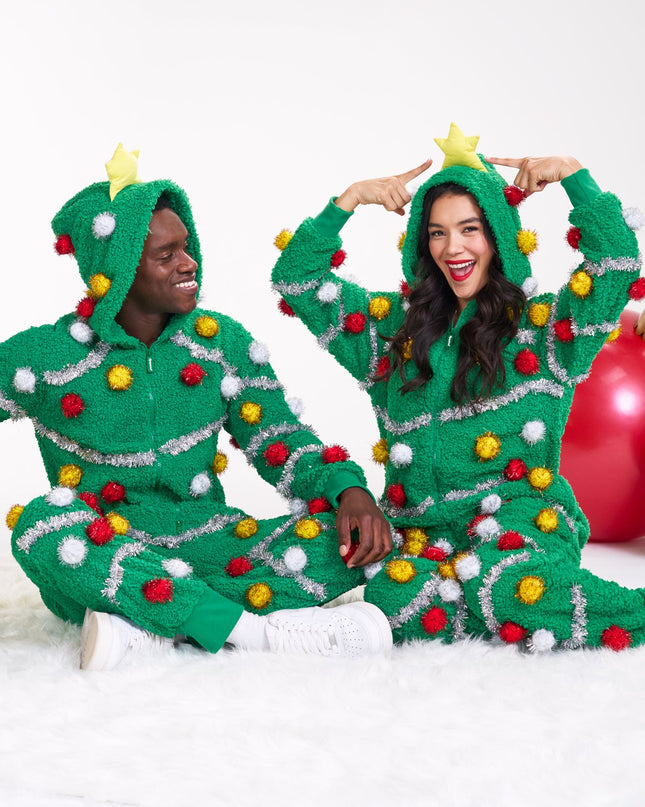 Matching Oh Christmas Tree Couples Jumpsuit