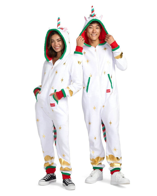 Matching Festive Fantasy Unicorn Couples Jumpsuits