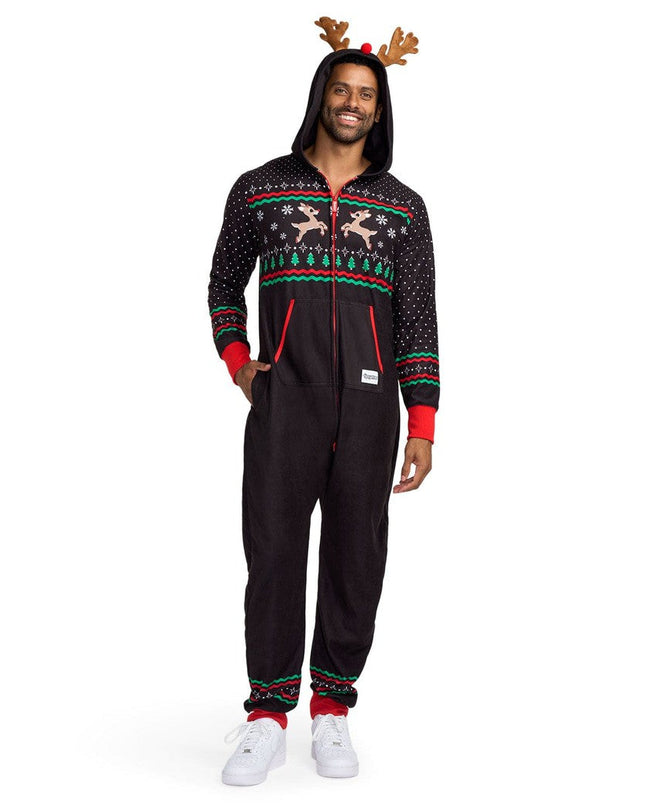 Men's Fair Isle Rudolph Jumpsuit