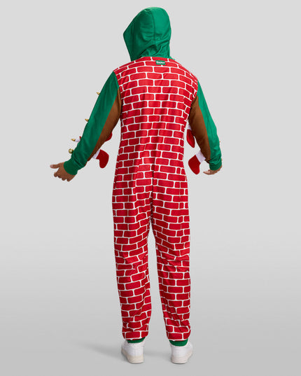 Men's Festive Fireplace Light Up Jumpsuit