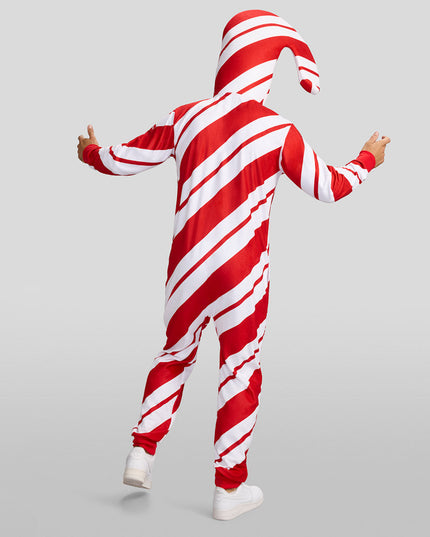 Men's Candy Cane Jumpsuit