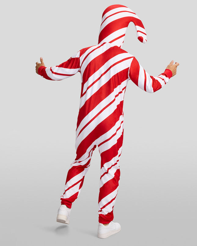 Men's Candy Cane Jumpsuit