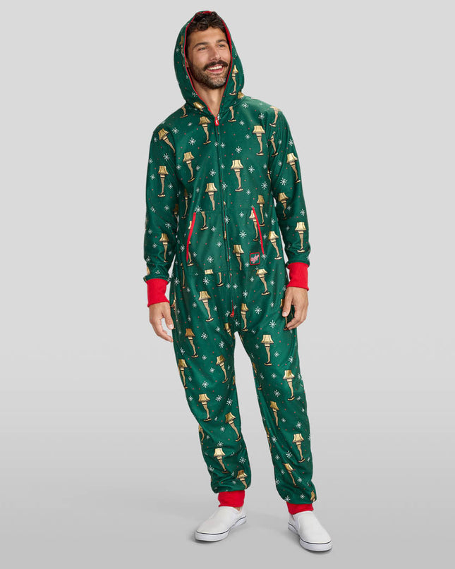 Men's Christmas Story Leg Lamp Jumpsuit
