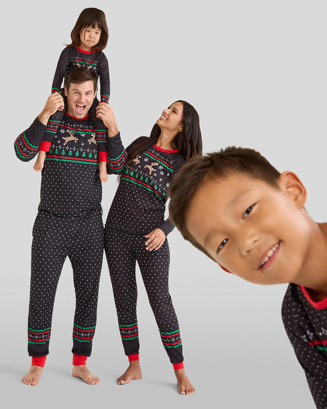 Baby Boy's Fair Isle Rudolph Crew Neck Pajama Set