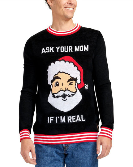 Men's Ask Your Mom Ugly Christmas Sweater