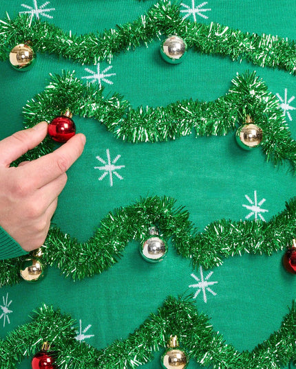 Men's Gaudy Garland Ugly Christmas Sweater