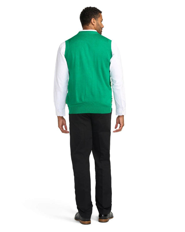 Men's Gaudy Garland Ugly Christmas Sweater Vest