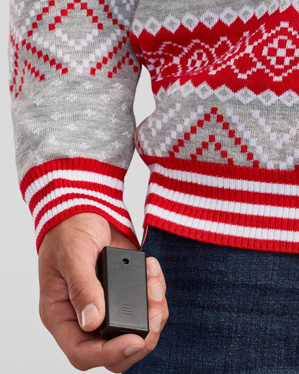 Men's Rudolph Light Up Ugly Christmas Sweater