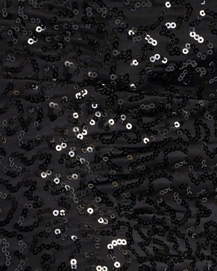 Black Sequin High Waisted Leggings