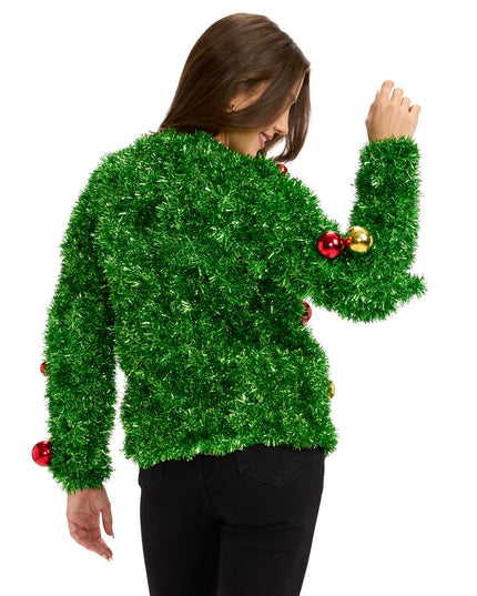 Women's Bristle Babe Ugly Christmas Cardigan Sweater