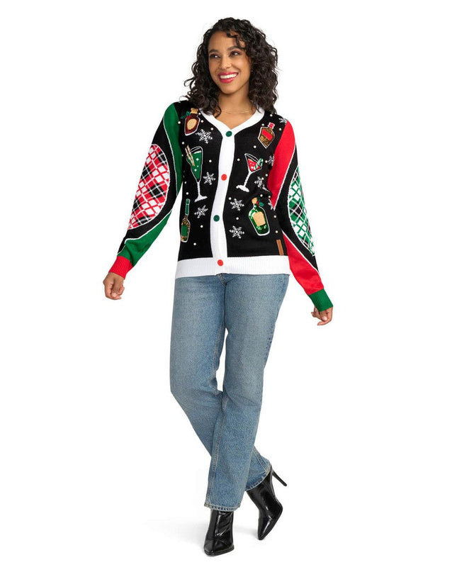 Women's Mix and Be Merry Christmas Cardigan Sweater