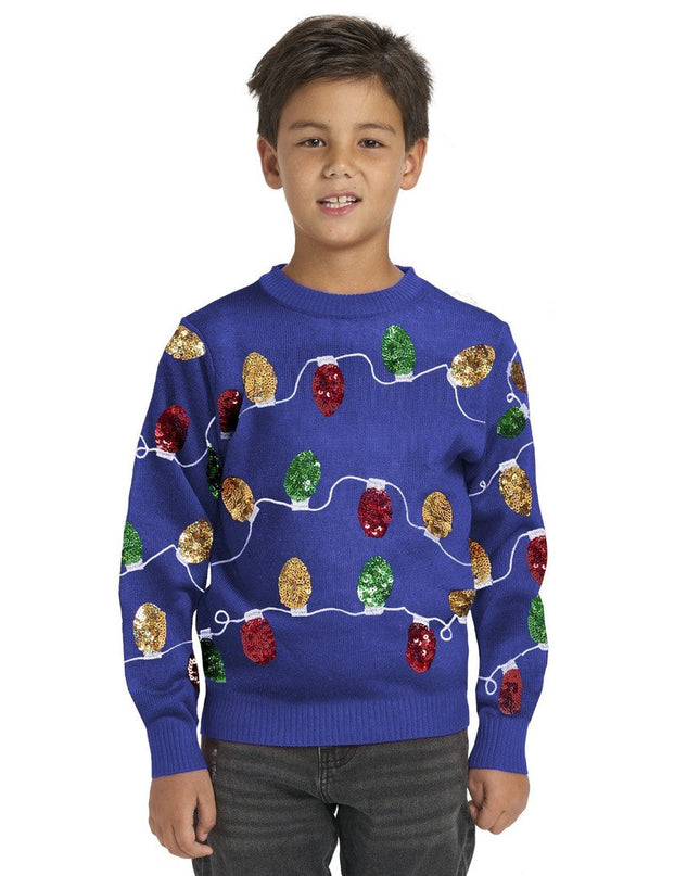 Boy's Christmas Lights Ugly Christmas Sweater