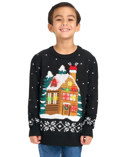 Boy's Light Show Ugly Christmas Sweater