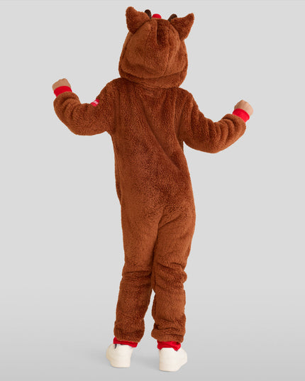 Boy's Rudolph Sherpa Jumpsuit