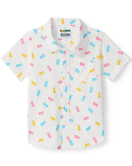 Toddler Boy's PEEPS® Party Peeple Button Down Shirt
