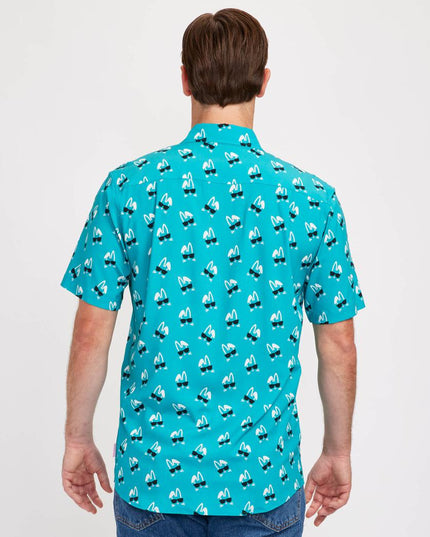 Men's Sunny Bunny Button Down Shirt
