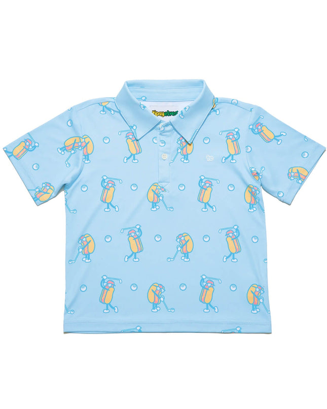 Toddler Boy's Sizzlin' Swing Golf Polo