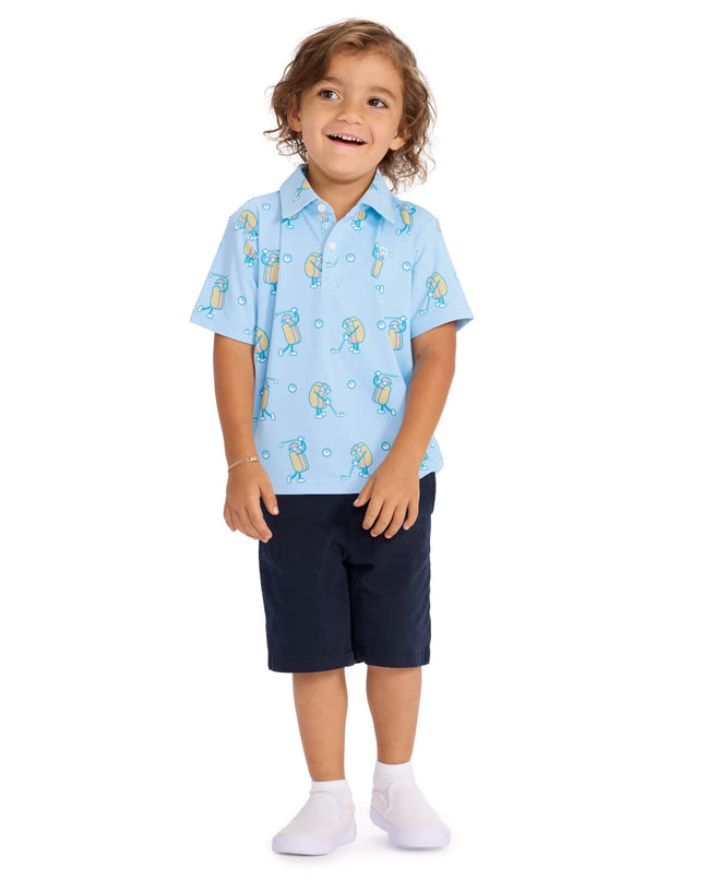 Toddler Boy's Sizzlin' Swing Golf Polo