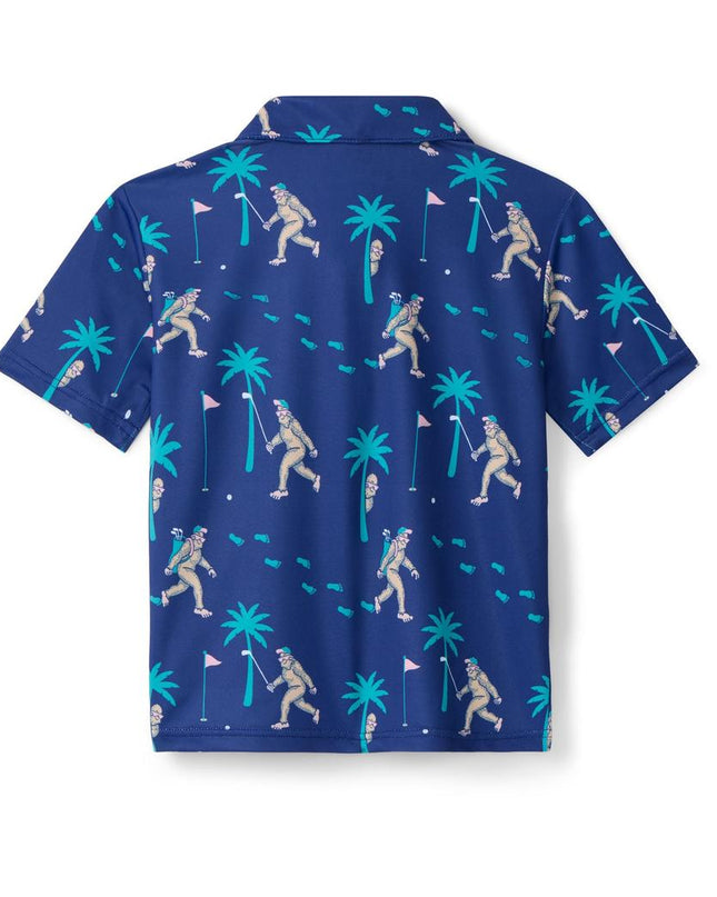 Toddler Boy's Bigfoot Bogey Golf Polo