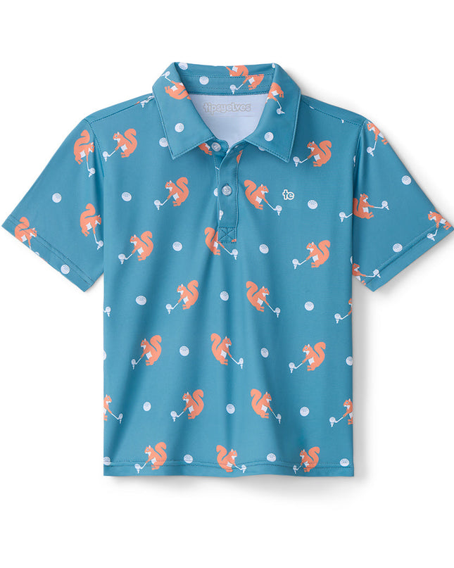 Toddler Boy's Squirrel! Golf Polo