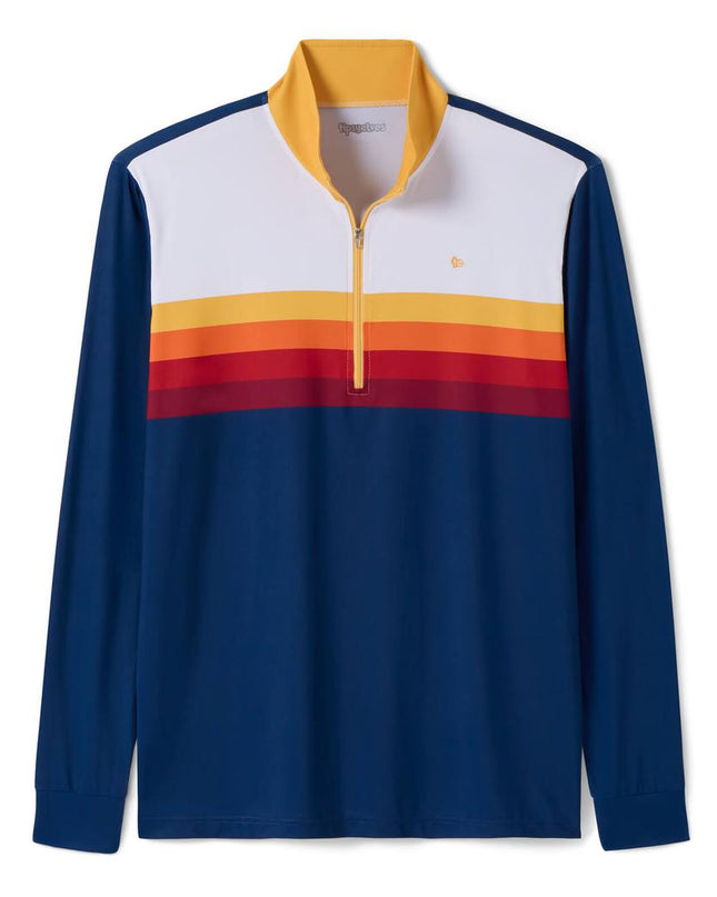 Men's Slice of Sunset Golf Quarter Zip Pullover