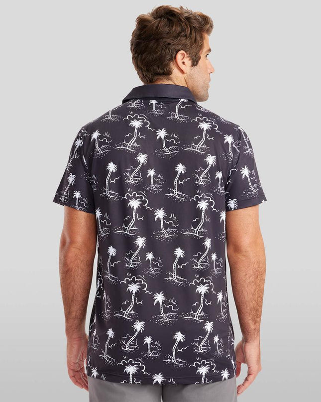 Men's Monochrome Moonlight Golf Polo