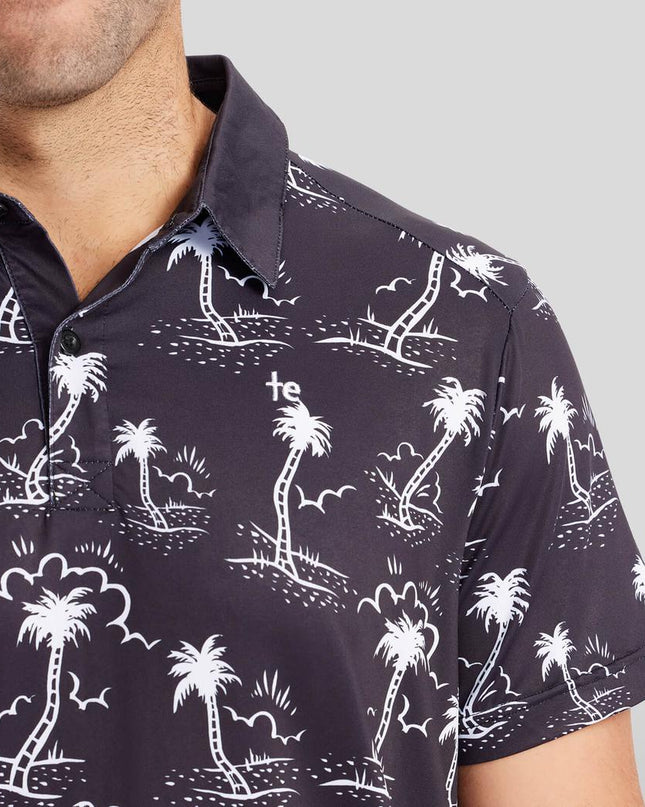 Men's Monochrome Moonlight Golf Polo