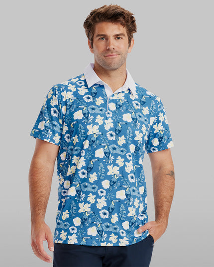 Men's Blue Botanics Polo Shirt