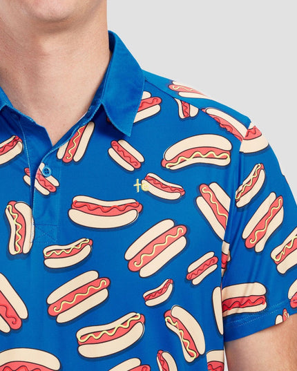 Men's Hot Dog Polo Shirt