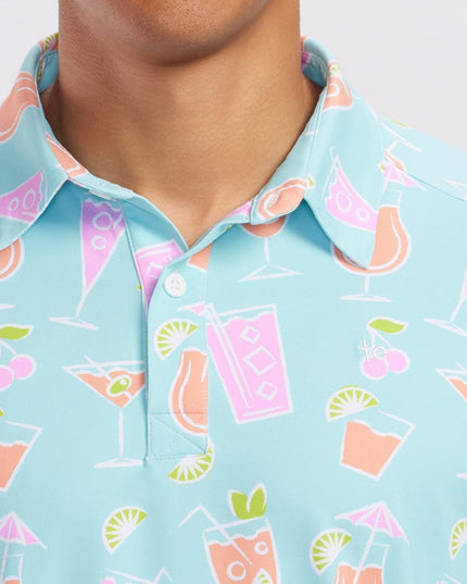 Men's Cocktail Caddy Disc Golf Polo