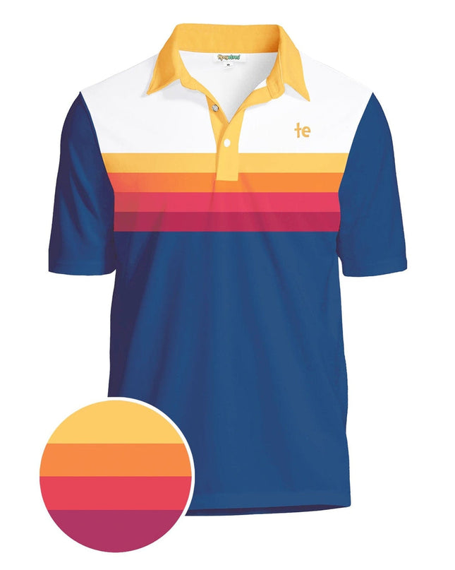 Men's Slice of Sunset Golf Polo