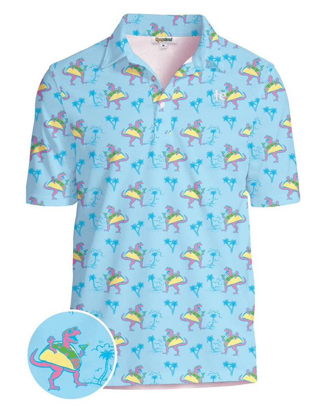 Men's Tacosaurus Disc Golf Polo