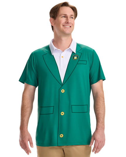 Men's Green Blazer Golf Polo