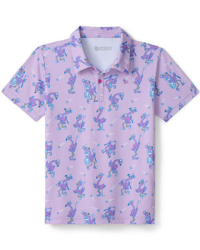 Girl's Flamingo Fiasco Golf Polo