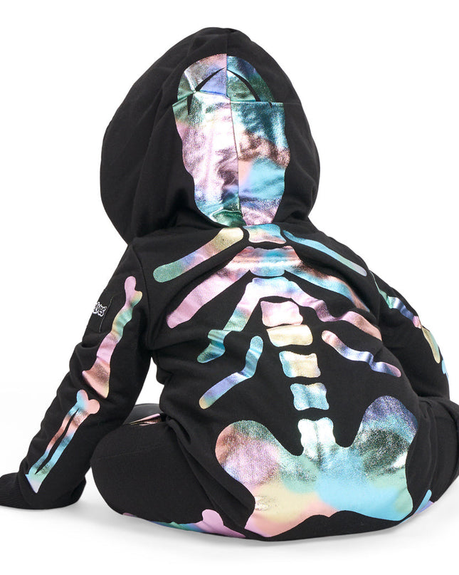 Baby Girl's Iridescent Skeleton Costume