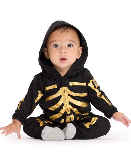 Baby Boy's Gold Skeleton Costume
