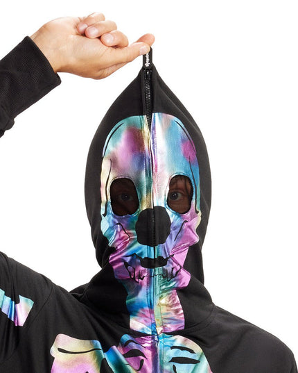 Men's Iridescent Skeleton Costume