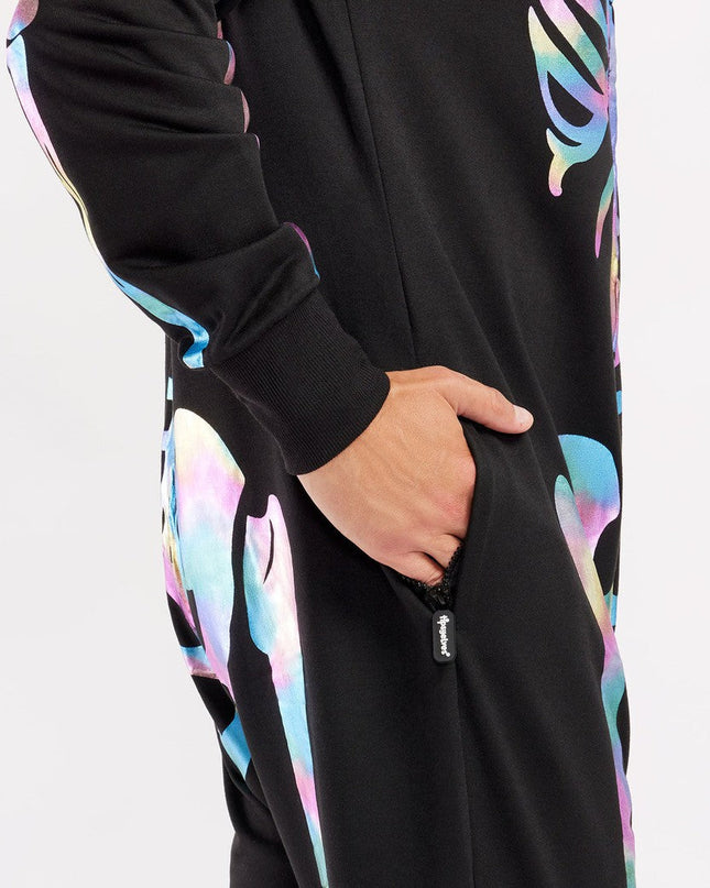 Men's Iridescent Skeleton Costume