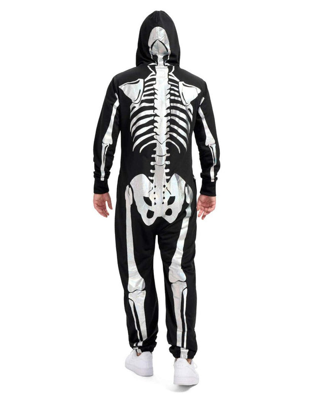 Men's Shimmer Skeleton Costume