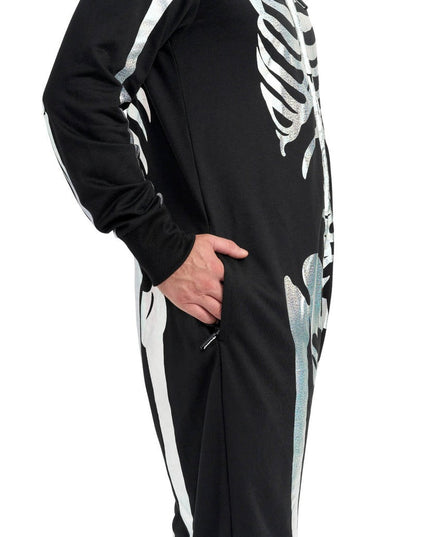 Men's Shimmer Skeleton Costume