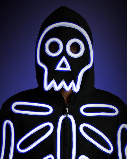 Matching Neon LED Skeleton Family Costumes