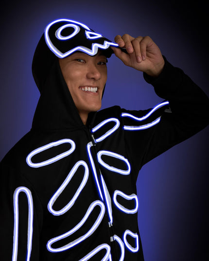 Matching Neon LED Skeleton Family Costumes