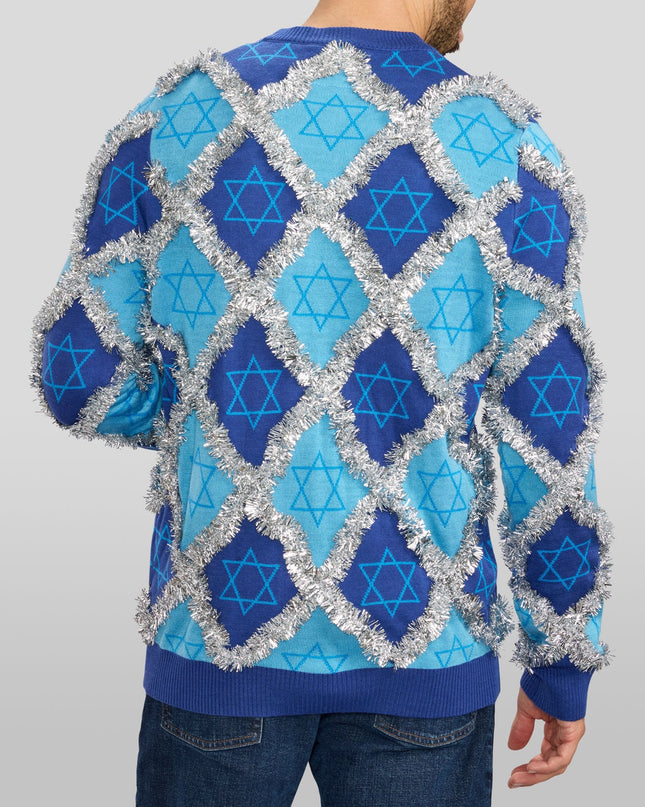 Men's Hanukkah Tinsel Sweater
