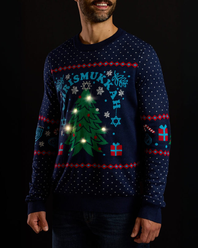 Men's Chrismukkah Light Up Sweater