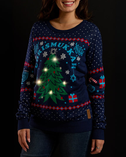 Women's Chrismukkah Light Up Sweater