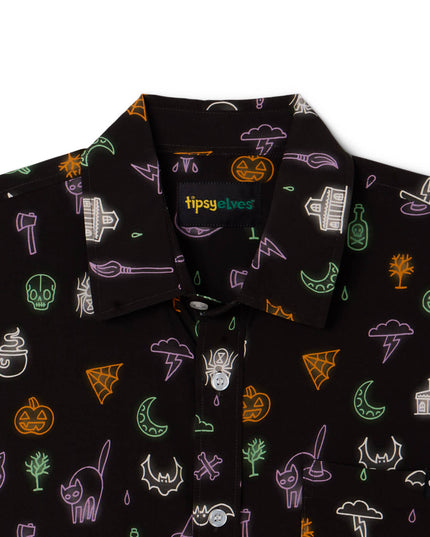 Men's Black Magic Button Down Shirt