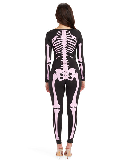 Pink Skeleton Bodysuit Costume