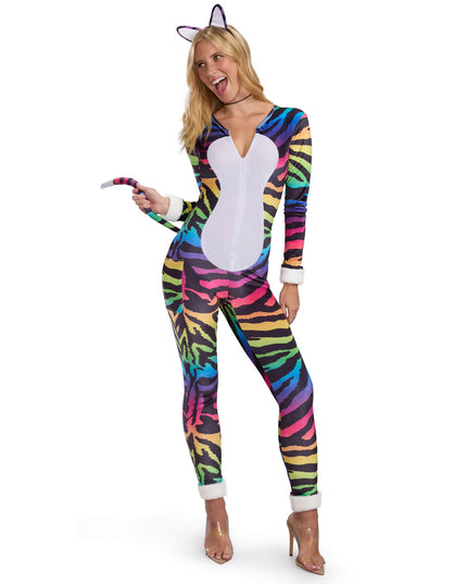 90's Rainbow Tiger Bodysuit